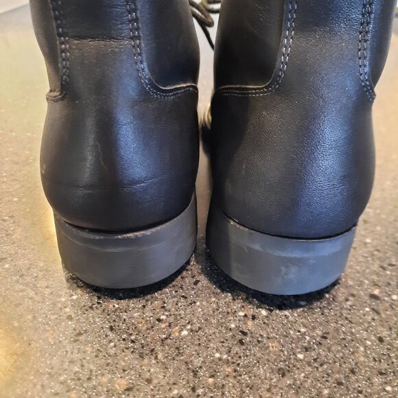 Vintage Biltrite Black Leather Steel Toe Chukka Boots, Men\'s Size 5 1/2 main image 6